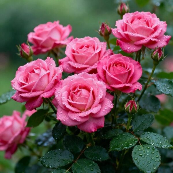 Bright Pink Hybrid Tea Rose Plant