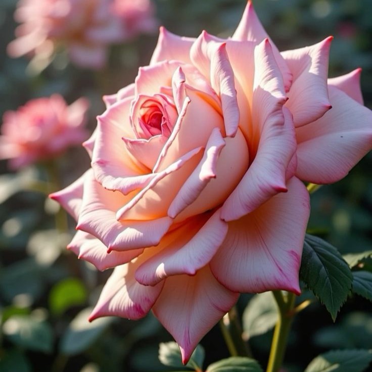 Soft Pink Floribunda Rose Plant – Heavy Blooming Cluster Rose - Image 2