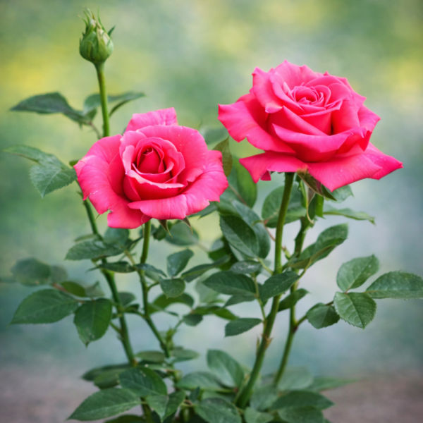 Peach Pink Hybrid Tea Rose Plant