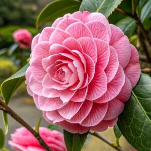 Coral Pink Camellia Plant