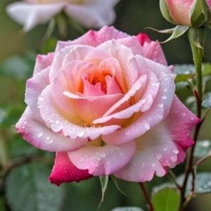 Pink Cream Hybrid Tea Rose Plant