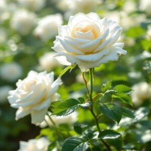 White Rose Plant (Rosa) - Pure Elegance & Fragrance - Image 2