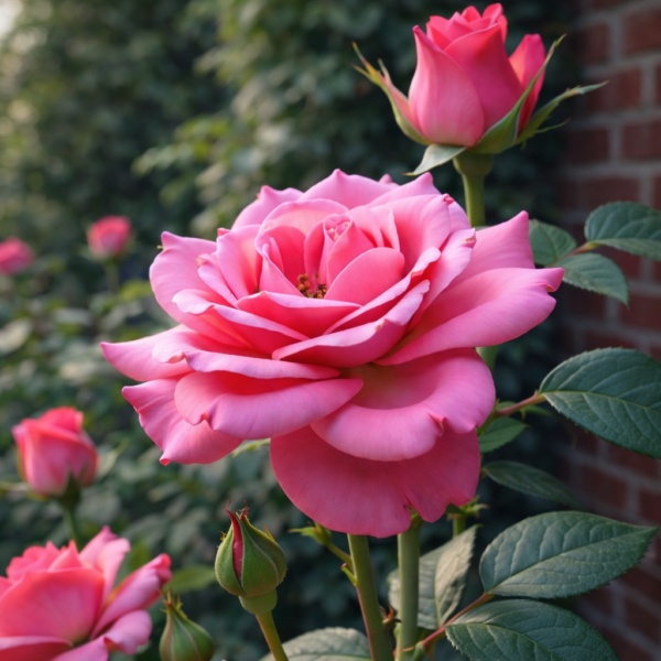 Pink Rose Plant ā Premium Hybrid Flowering Live Plant
