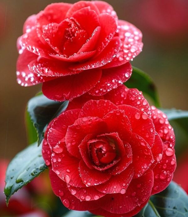 Red Camellia Plant – Premium Live Flowering Ornamental Shrub