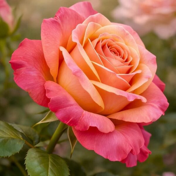 Peach Blush Hybrid Rose Plant – Premium Two Tone Rose