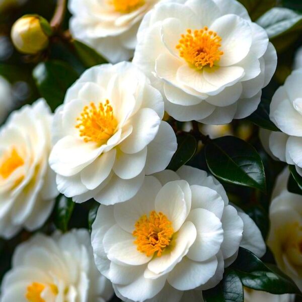 White Camellia Plant – Premium Live Flowering Ornamental Shrub