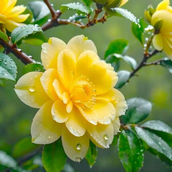 Yellow Camellia Plant – Premium Live Flowering Ornamental Plant