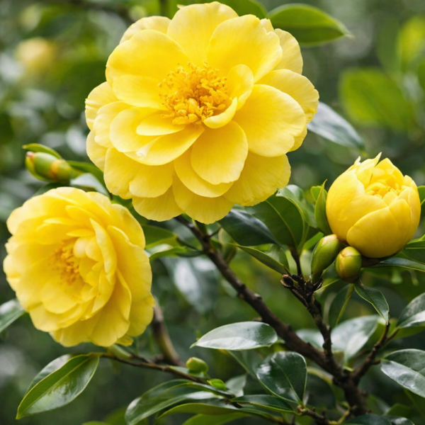 Yellow Camellia Plant