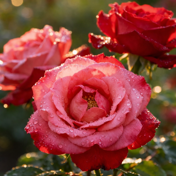 Red Cream Bi-Color Hybrid Rose Plant – Premium Two Tone Rose