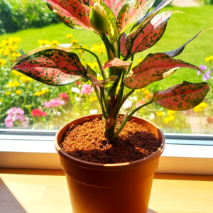 Red Aglaonema Plant