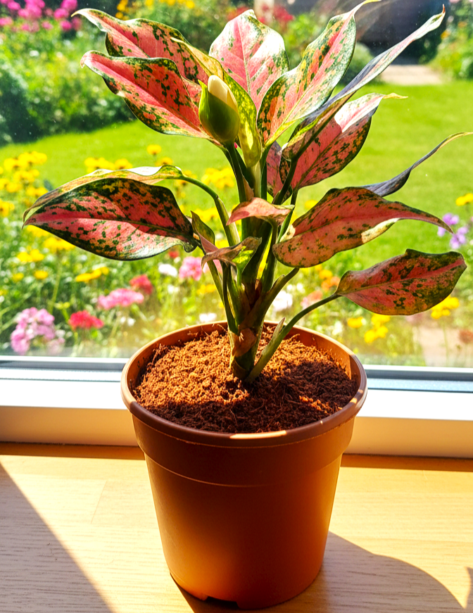 Red Aglaonema Plant