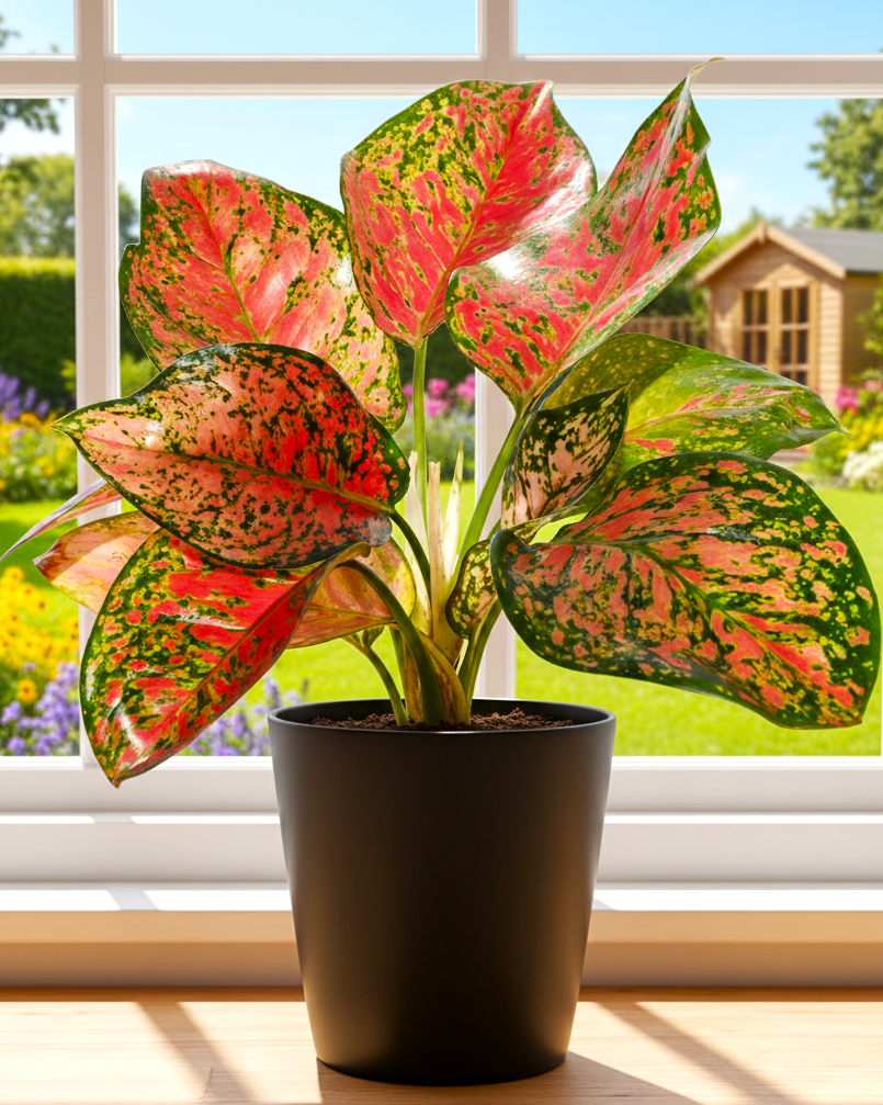 Red Aglaonema Plant