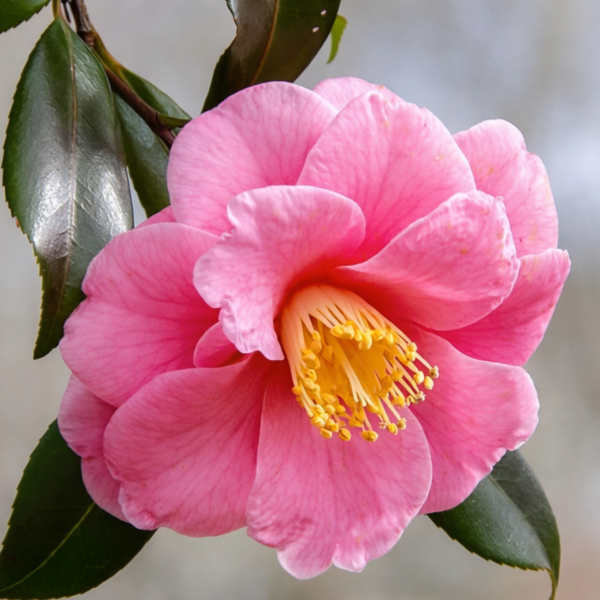 Single Pink Camellia Plant