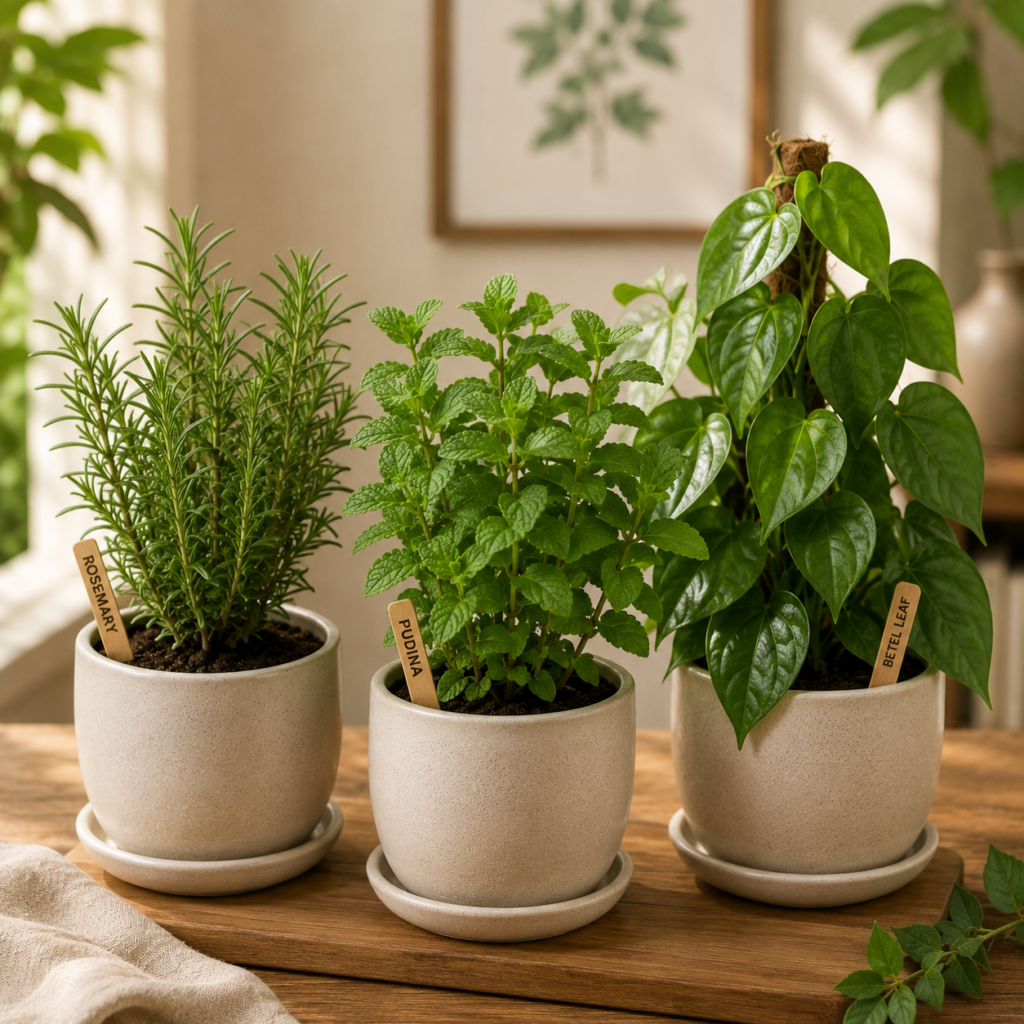 Aromatic Herb Plant Trio