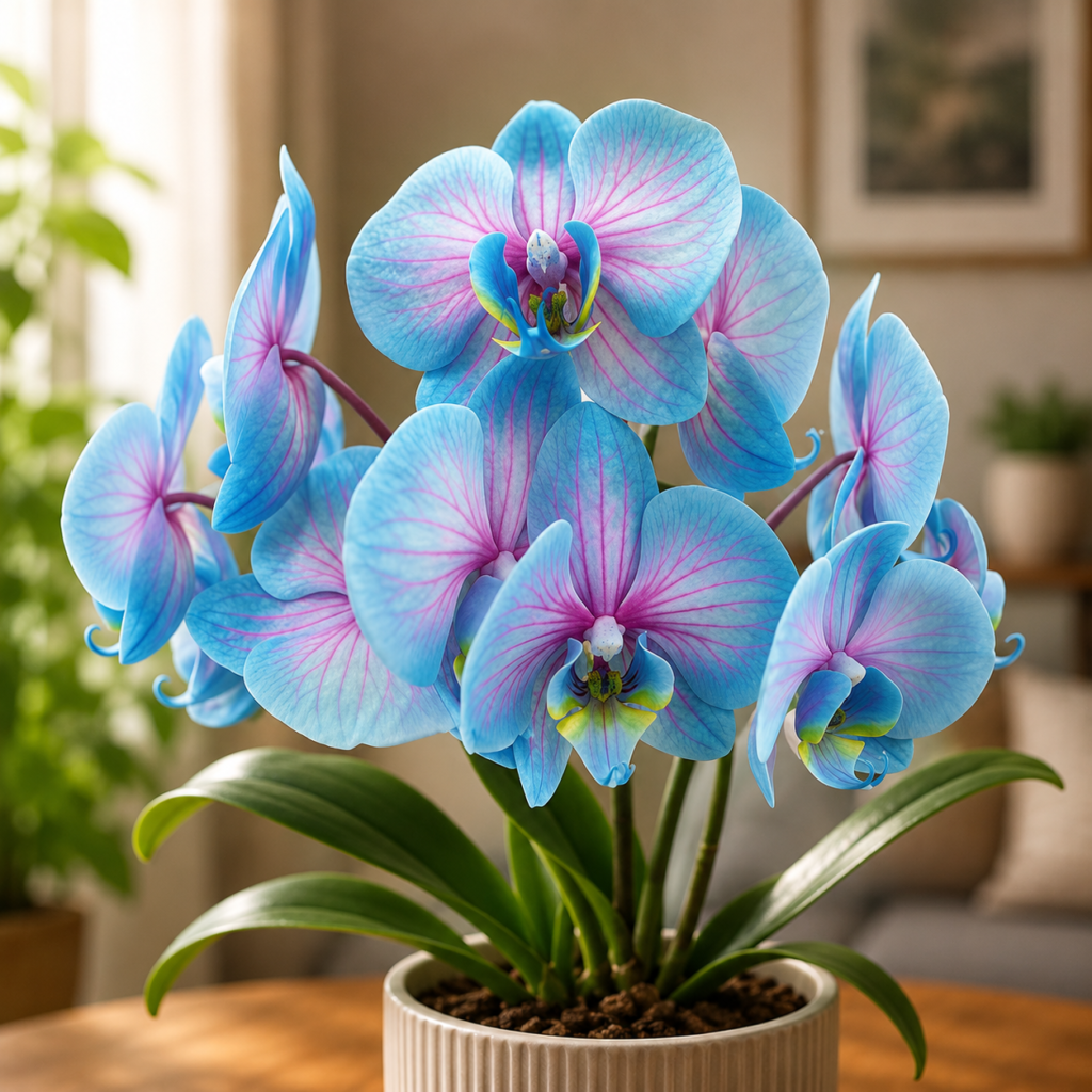 Blue Veined Moth Orchid