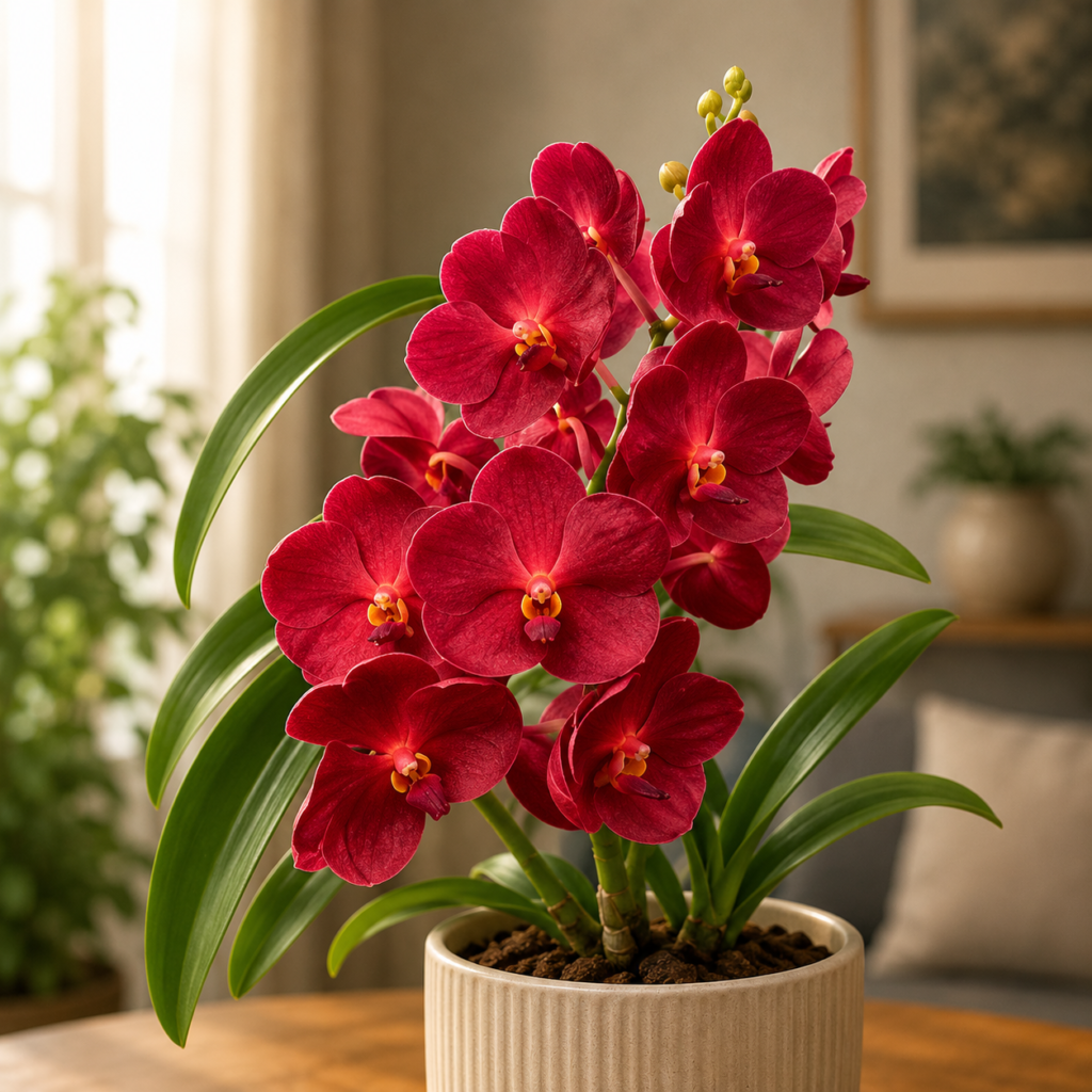 Crimson Red Orchid