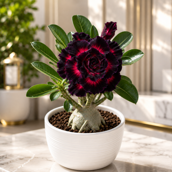 Dark Crimson Desert Rose