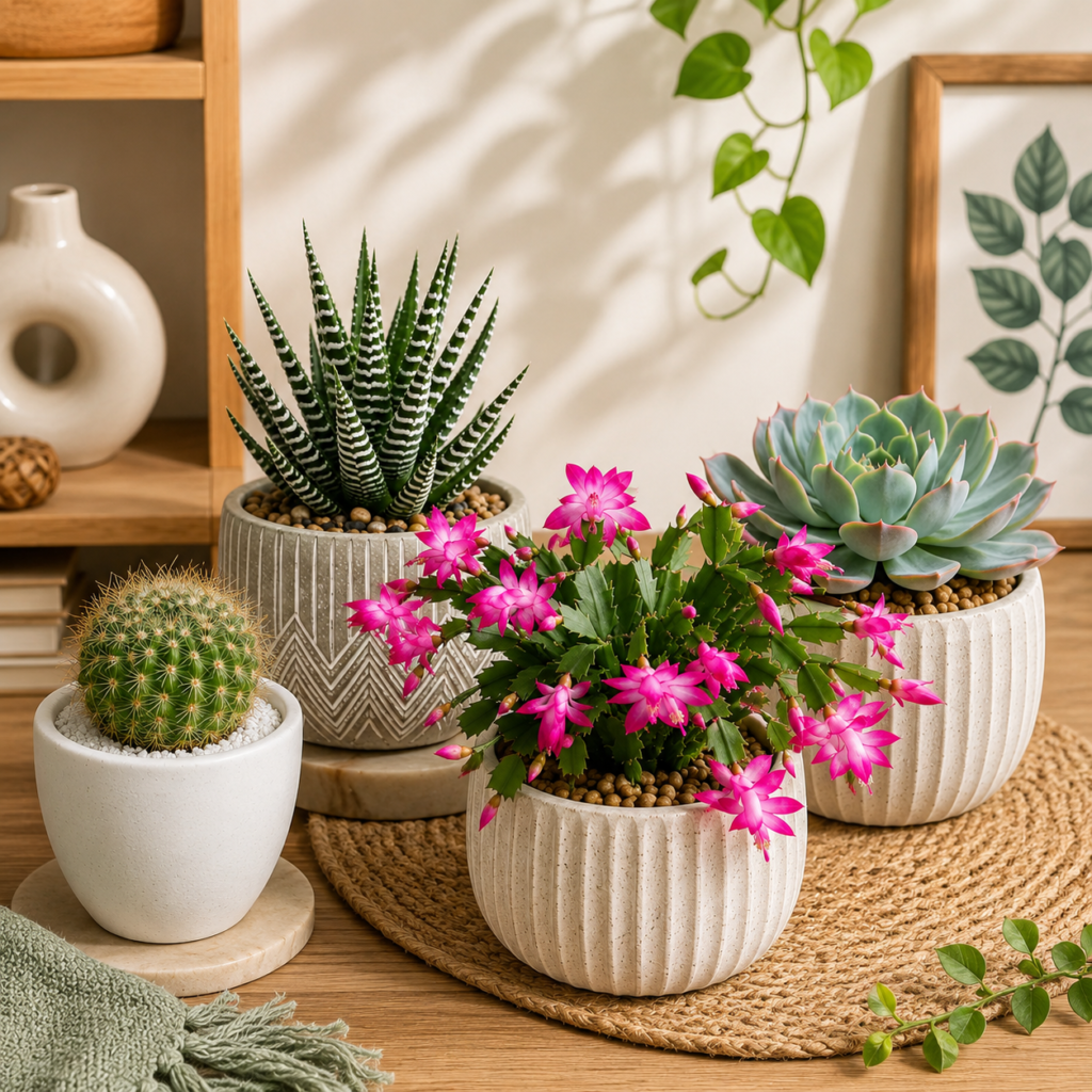 Desert Oasis Succulent Quartet