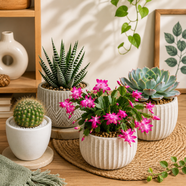 Desert Oasis Succulent Quartet