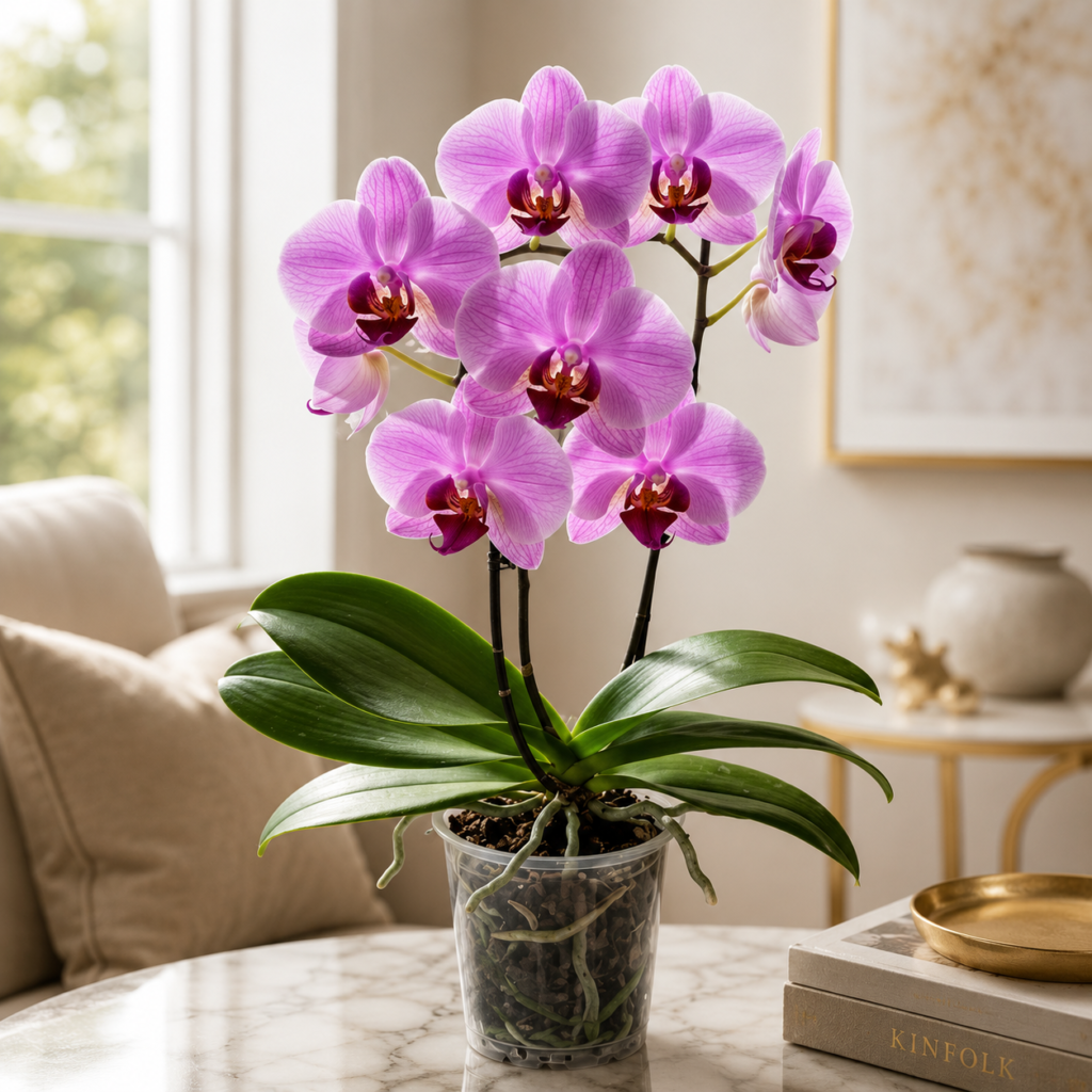 Elegant Pink Moth Orchid