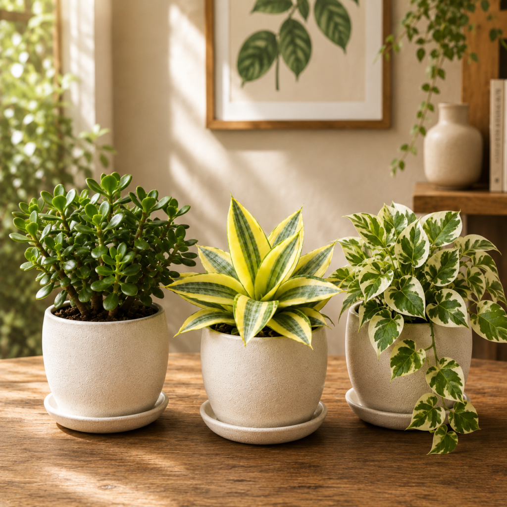 Golden Prosperity Plant Trio