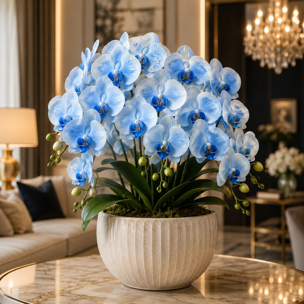 Grand Blue Moth Orchid