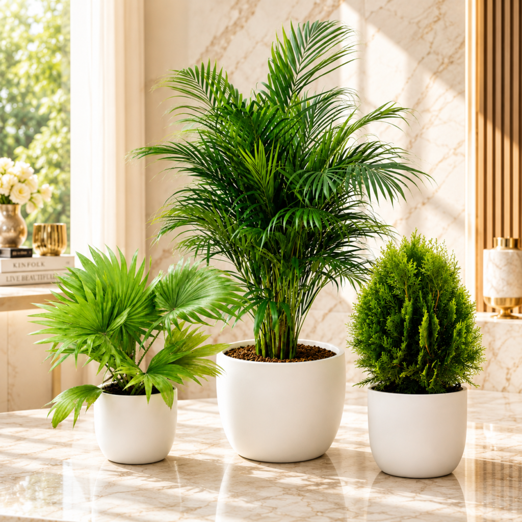 Lush Tropical Plant Trio