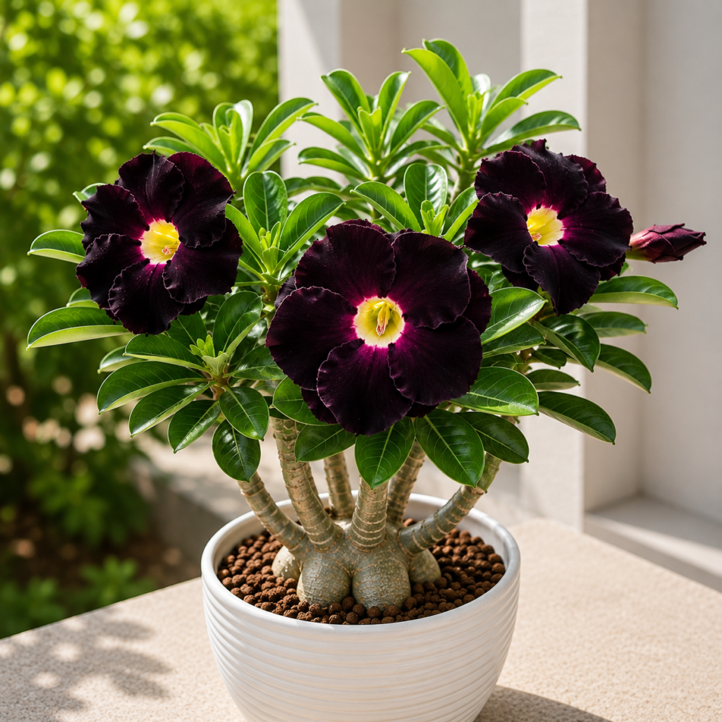 Midnight Desert Rose Bonsai