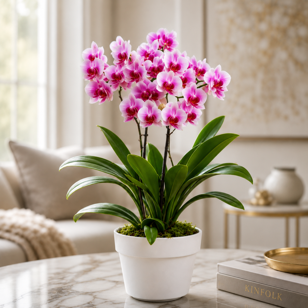 Pink Multiflora Moth Orchid