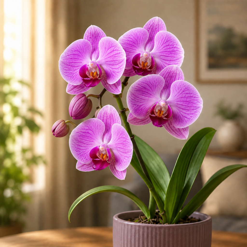 Pink Veined Moth Orchid