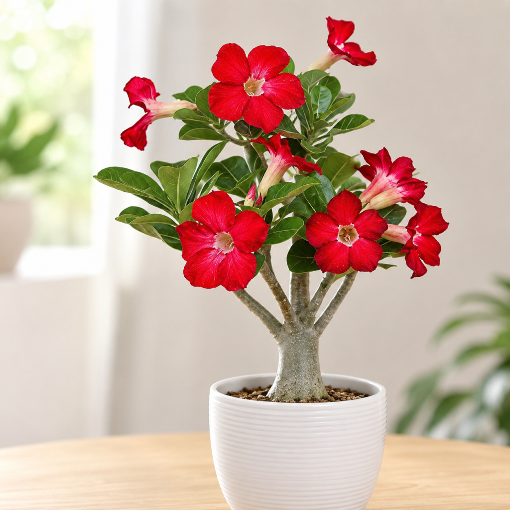 Red Desert Rose Bonsai