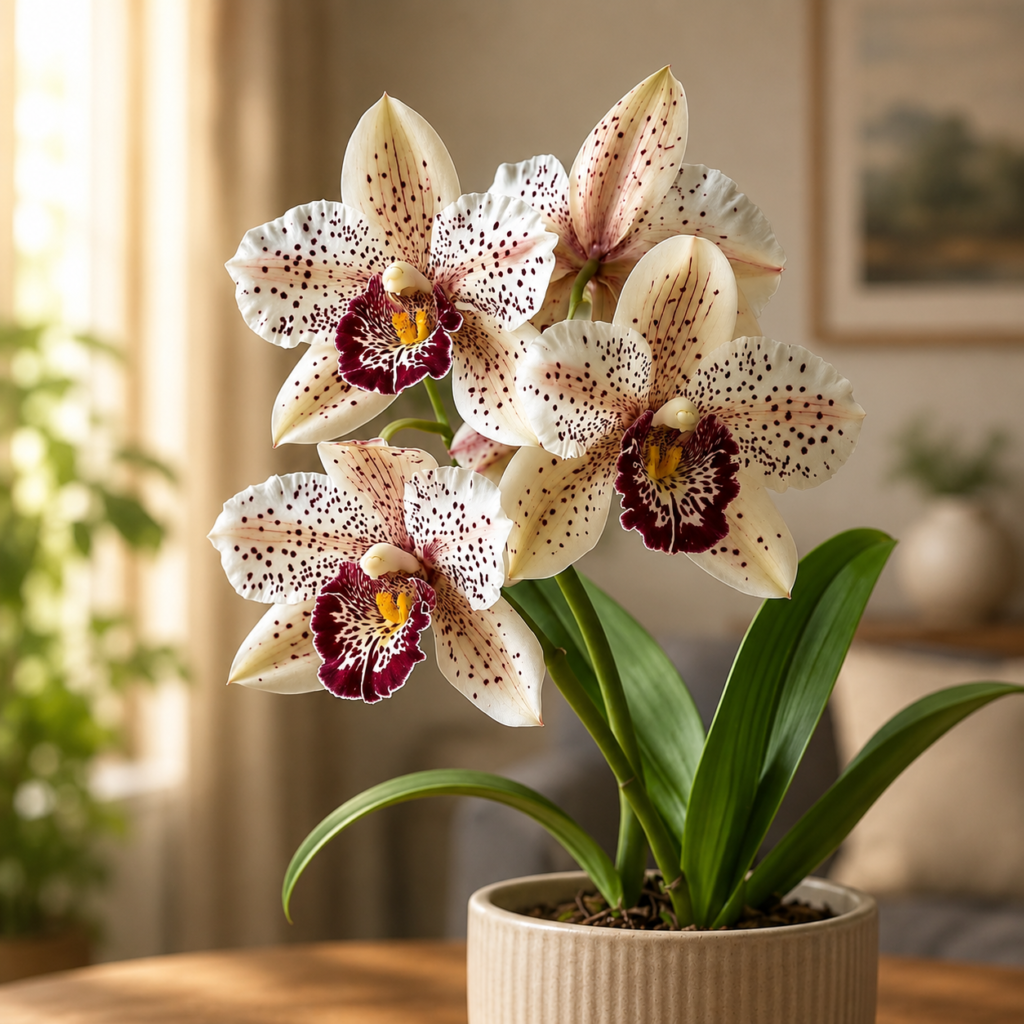 Spotted Cymbidium Orchid