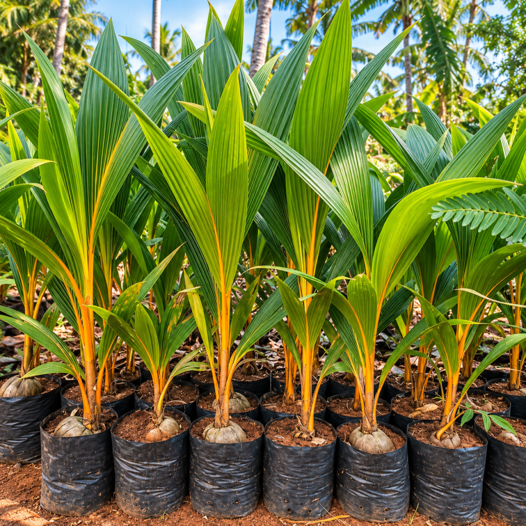 Kerala Chowghat Orange Dwarf Coconut Plant