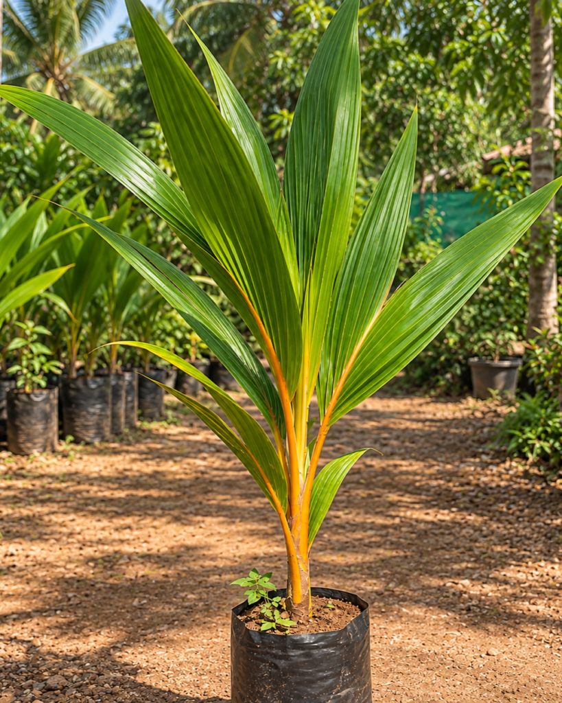 Kerala Chowghat Orange Dwarf Coconut Plant